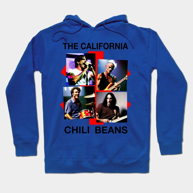 The California Chili Beans Cursed Band PARODY Alternate Universe Knock Off Brand Hoodie by blueversion